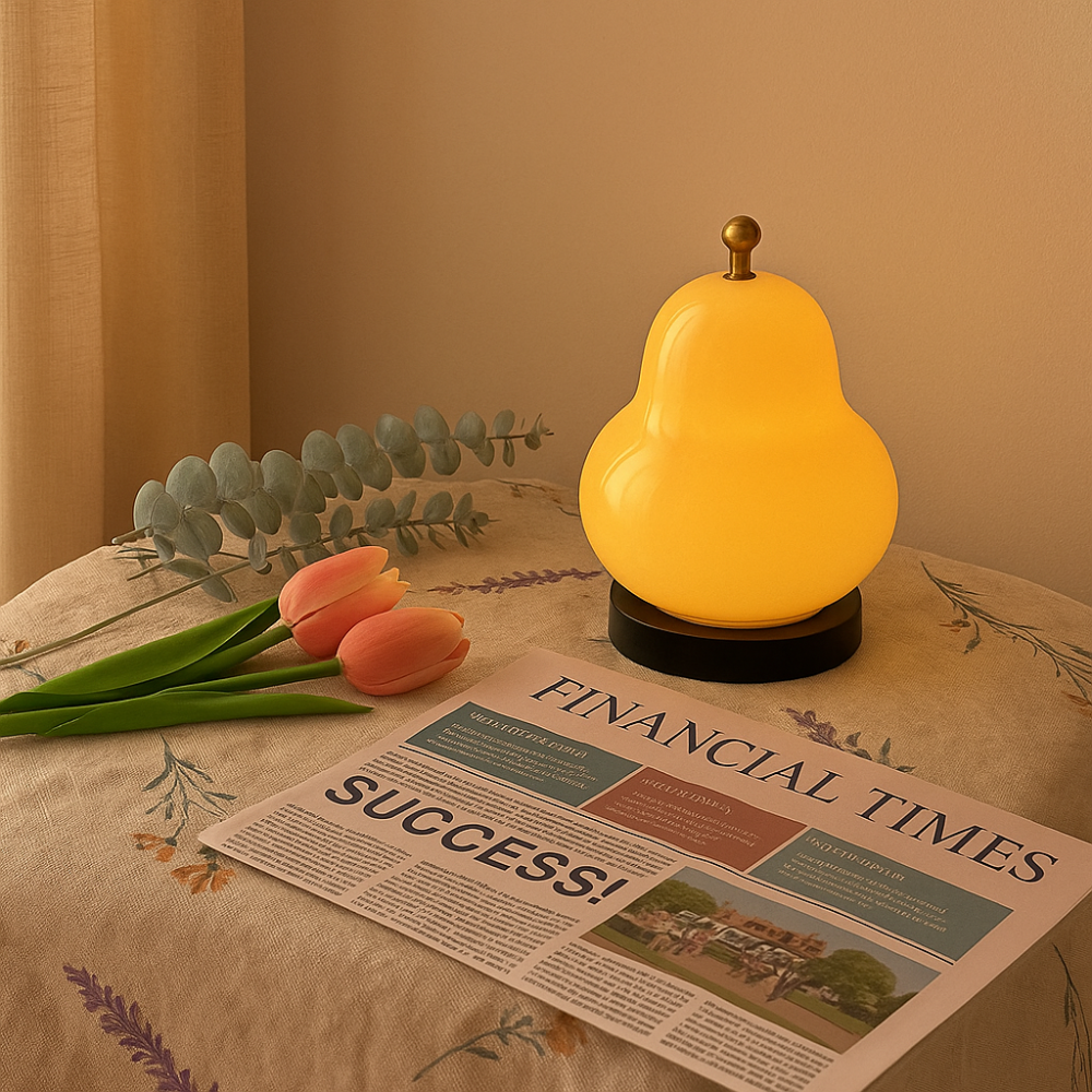 GlowPear – Lampe en forme de poire à intensité variable tactile avec lumière chaude