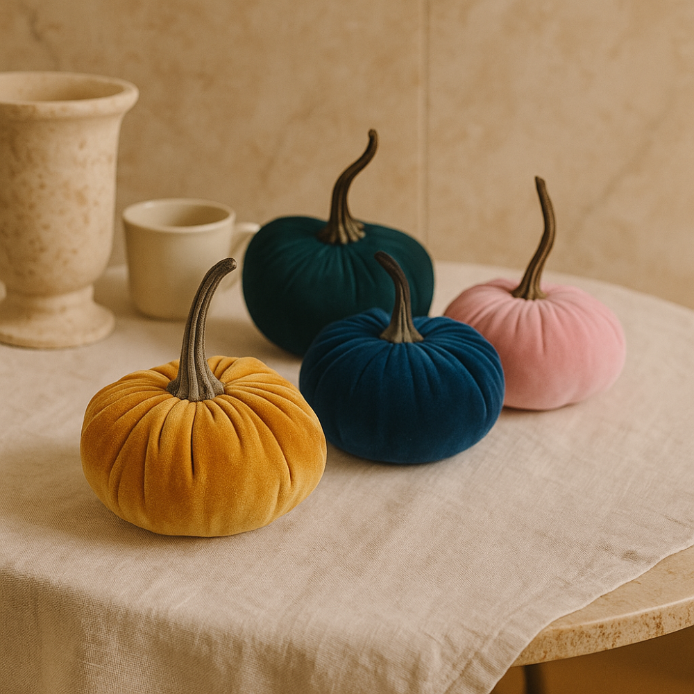 HarvestHug – Coussin en citrouille d'Halloween en coton fait main