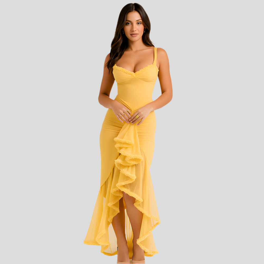 Selene – Robe de fête à ruchés et volants Dovetail