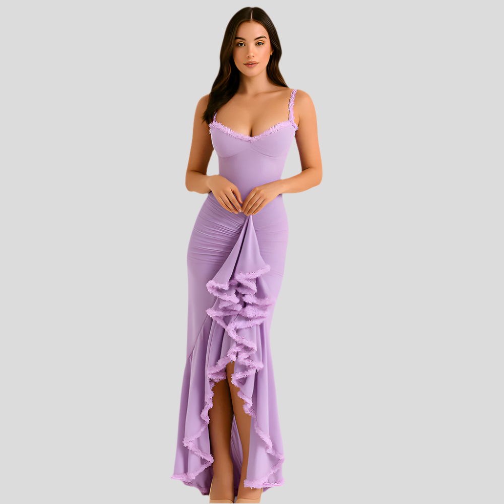 Selene – Robe de fête à ruchés et volants Dovetail