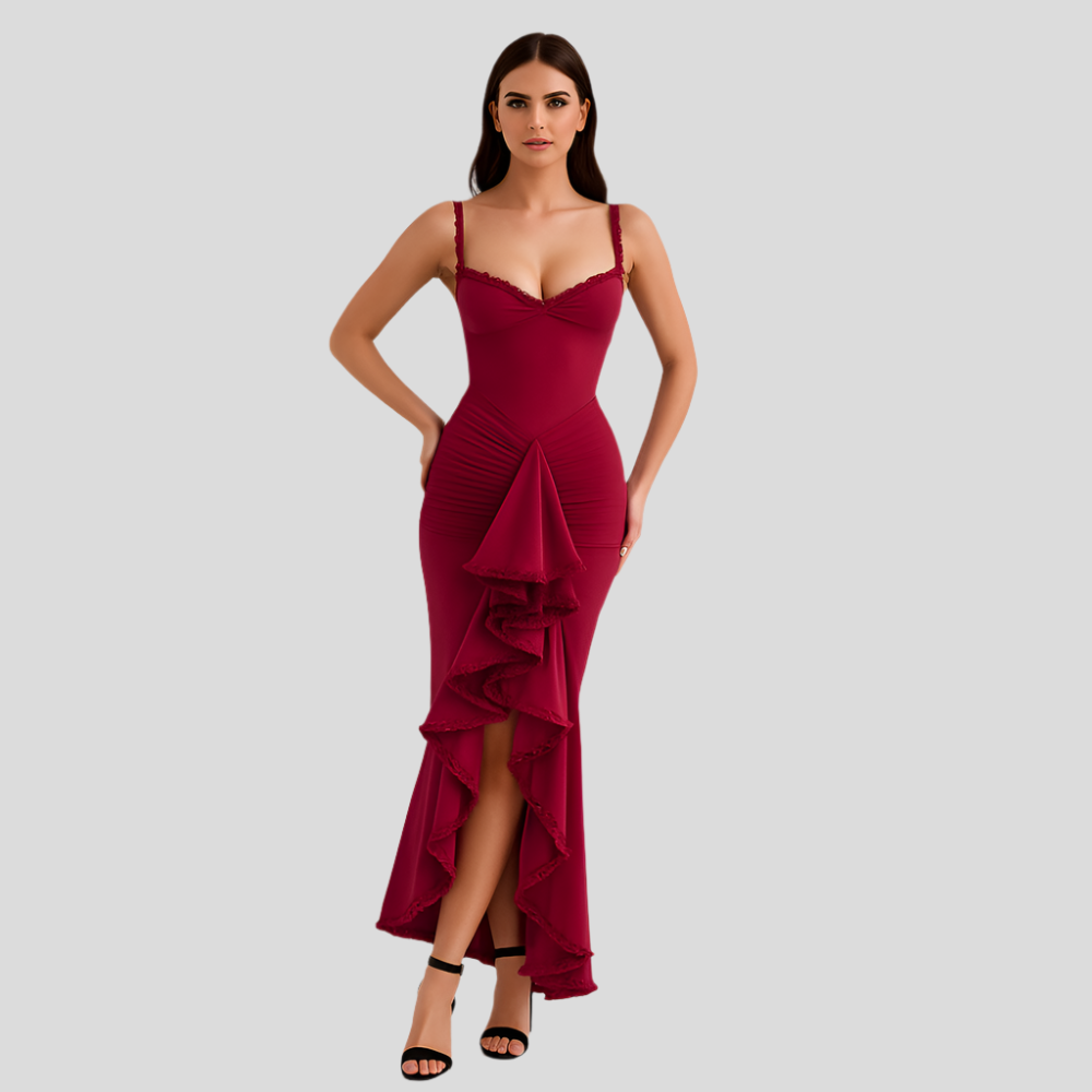 Selene – Robe de fête à ruchés et volants Dovetail