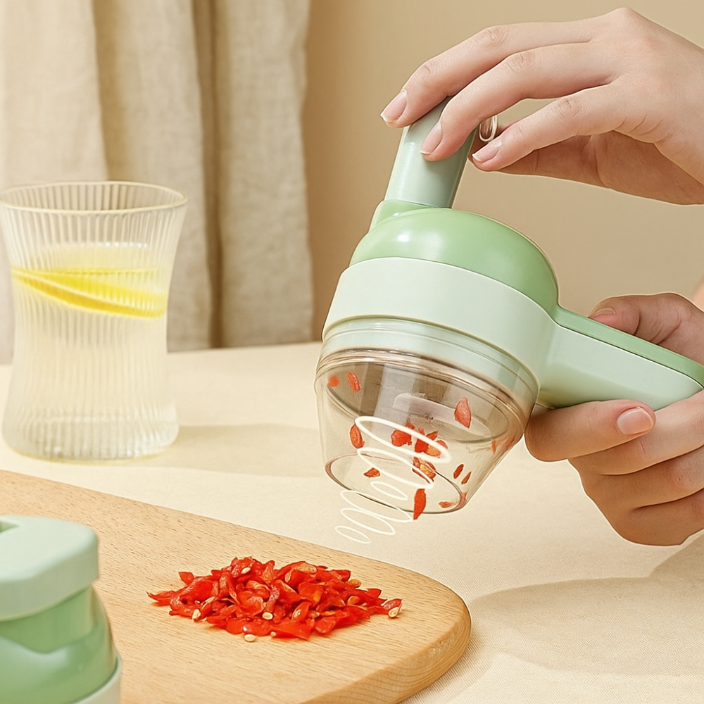 PrepMate – 4-en-1 manuel hachoir pour une préparation culinaire polyvalente