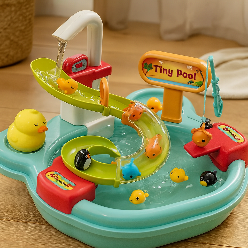 FinnyFun - Jouet Montessori interactif 2-en-1 avec poisson glissant pour enfants