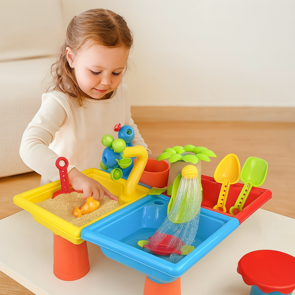 SunnyScoops - Ensemble de jouets strandsand et piscine