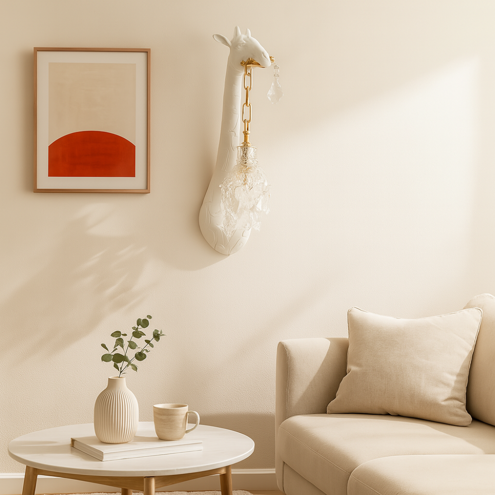 GlowNeck – Lampadaire LED Girafformet avec lumière douce et chaude pour une décoration unique