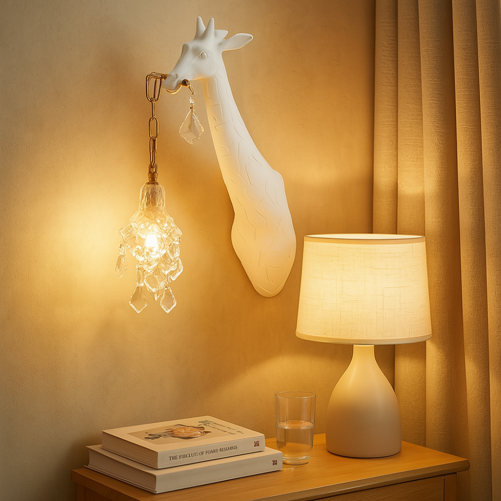 GlowNeck – Lampadaire LED Girafformet avec lumière douce et chaude pour une décoration unique