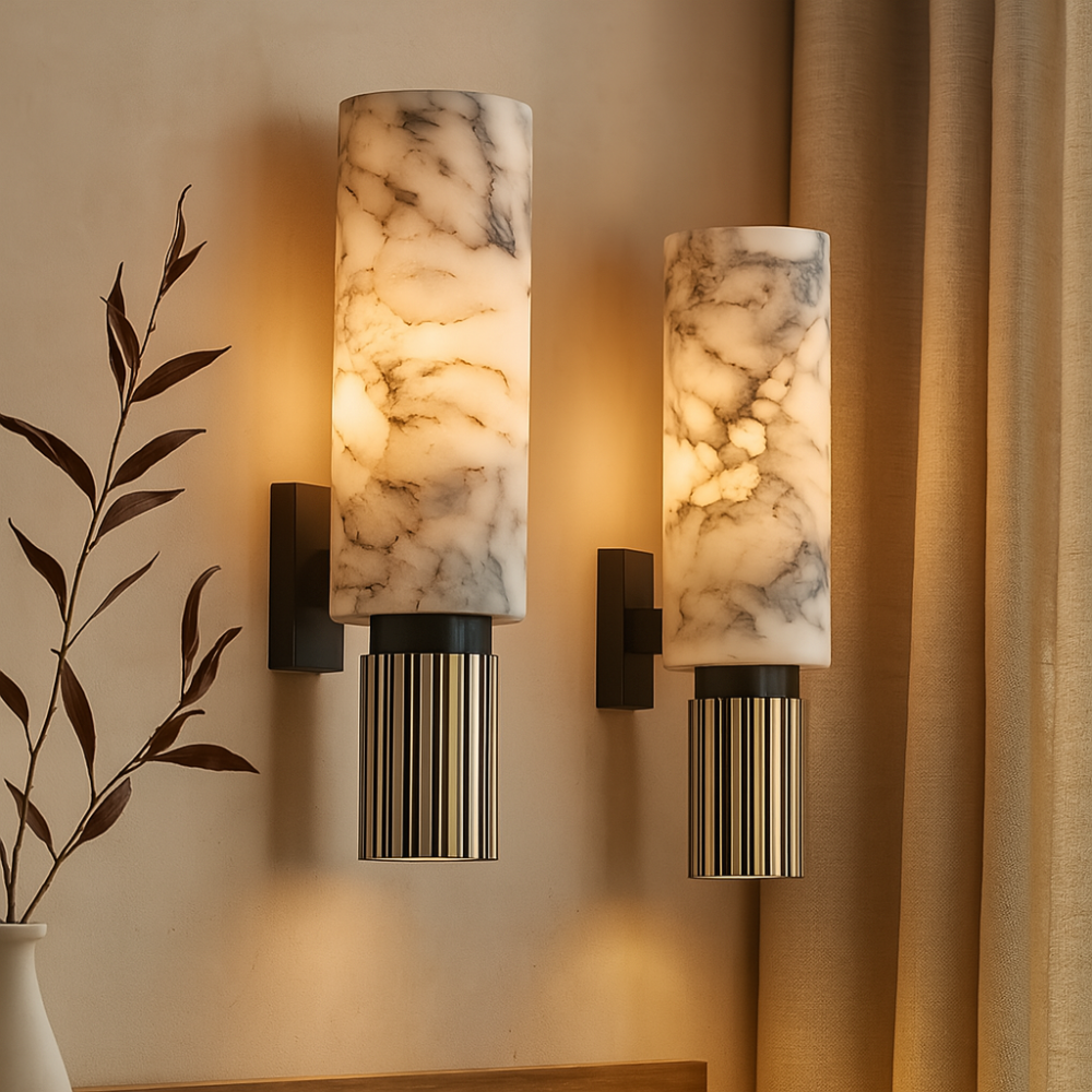 Marbelle – Applique murale élégante avec un motif inspiré du marbre sophistiqué