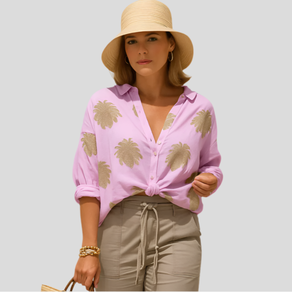 Blouse d'été Isla Bohemian Chic – Top à manches longues