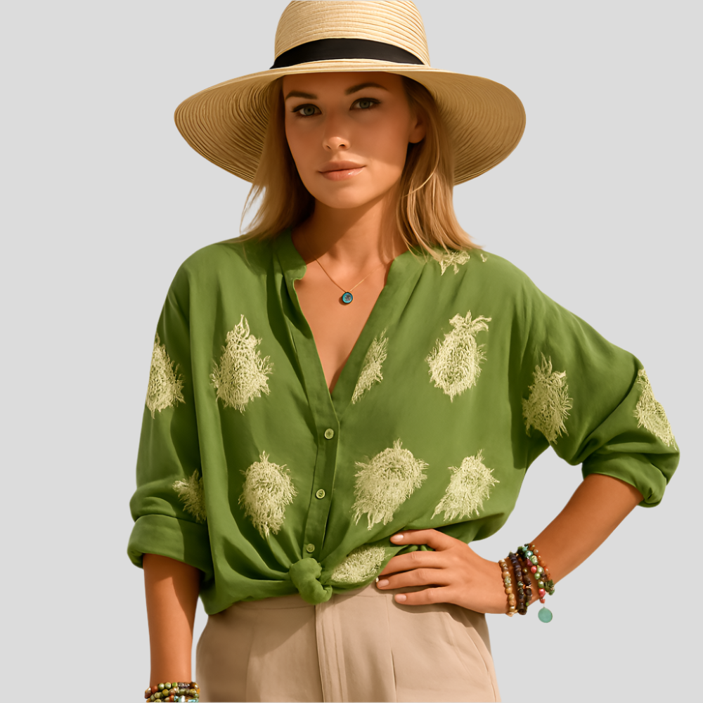 Blouse d'été Isla Bohemian Chic – Top à manches longues