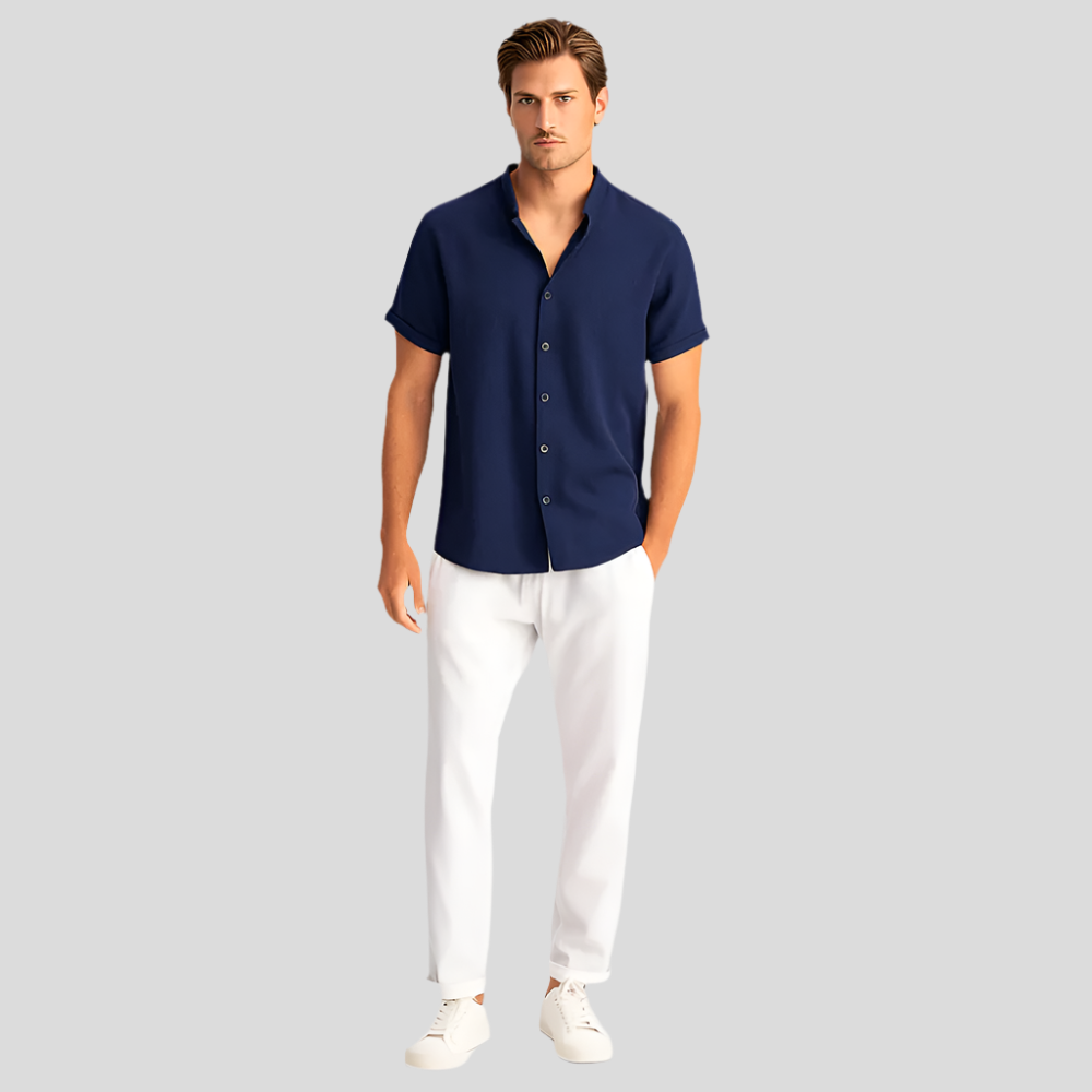 Duoc de lin and été Luca – Polo slim fit et pantalon sur mesure