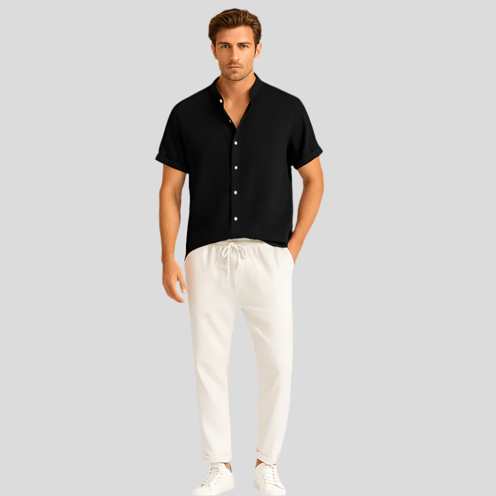 Duoc de lin and été Luca – Polo slim fit et pantalon sur mesure