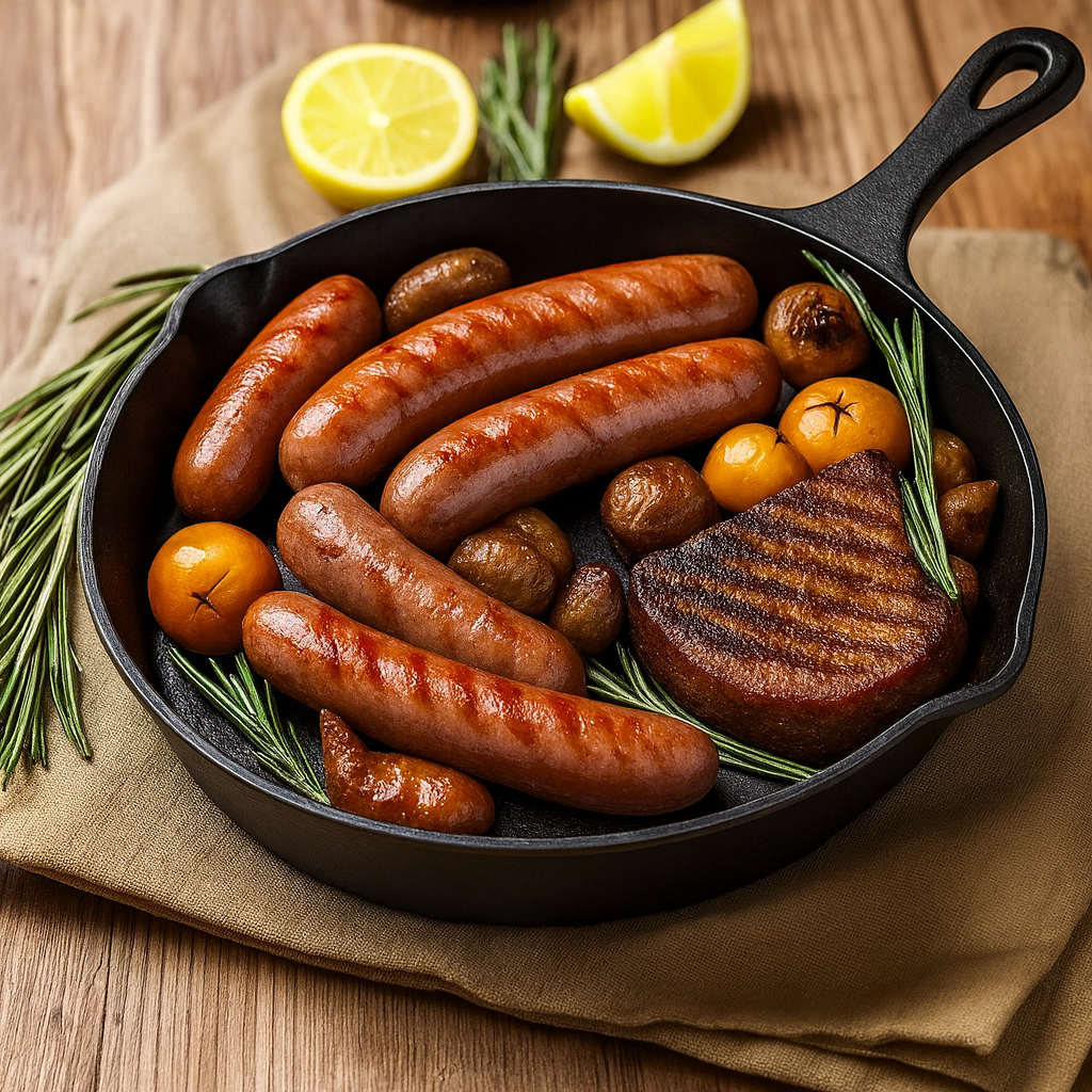 Alvaris | Ensemble de 3 poêles en fonte pré-assaisonnées