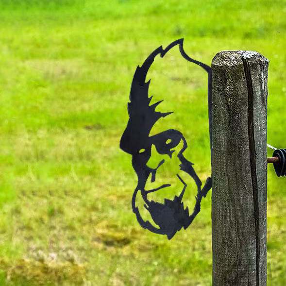 WildPost - Bordures de clôture en métal dyresilhuet