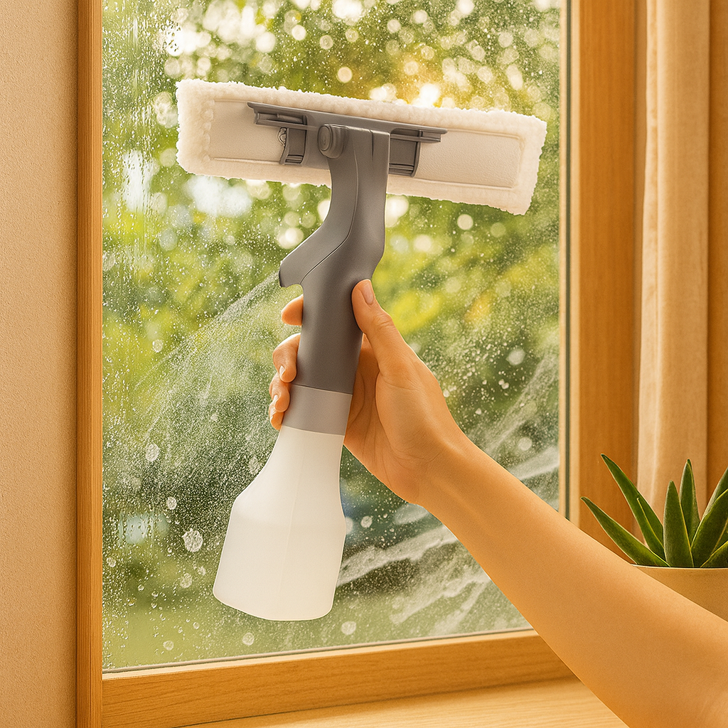 ClarityPro | Aspirateur sans fil pour fenêtres et raclette en caoutchouc