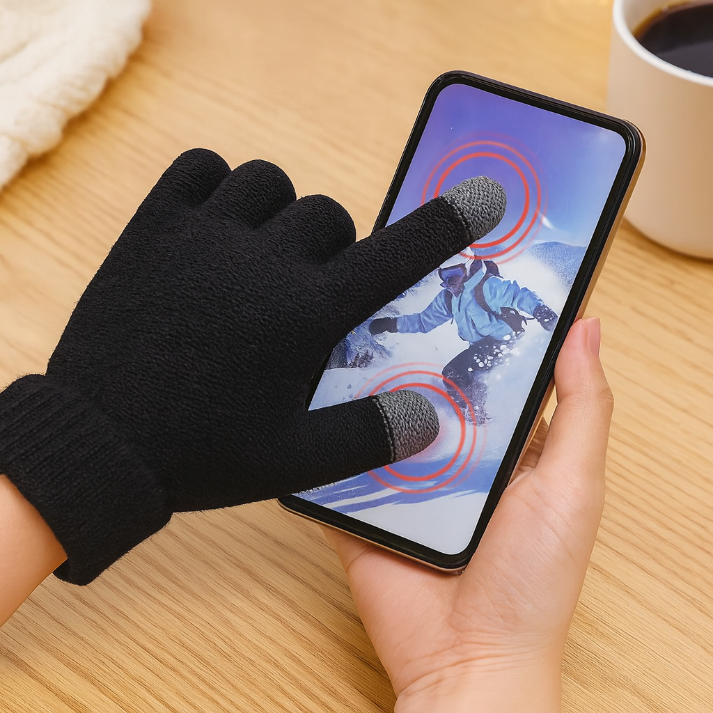 ColdGrip | Gants de sport d'hiver épaissis – compatibles écran tactile pour la randonnée et le vélo