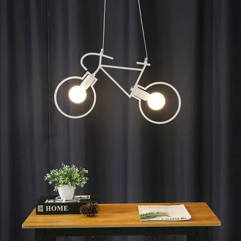 CycleGlow – Lampe suspendue inspirée du vélo