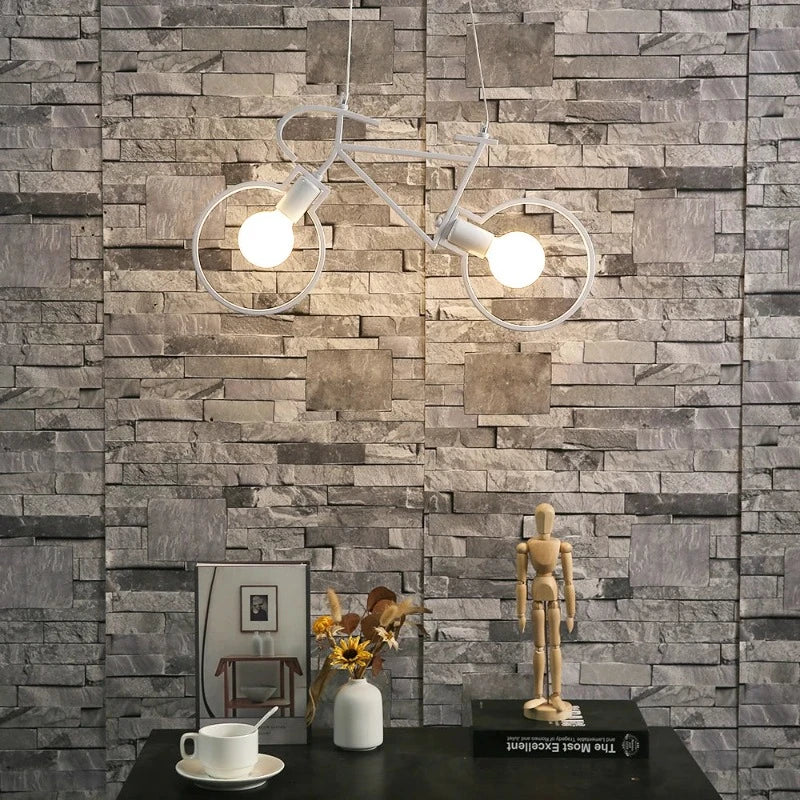 CycleGlow – Lampe suspendue inspirée du vélo