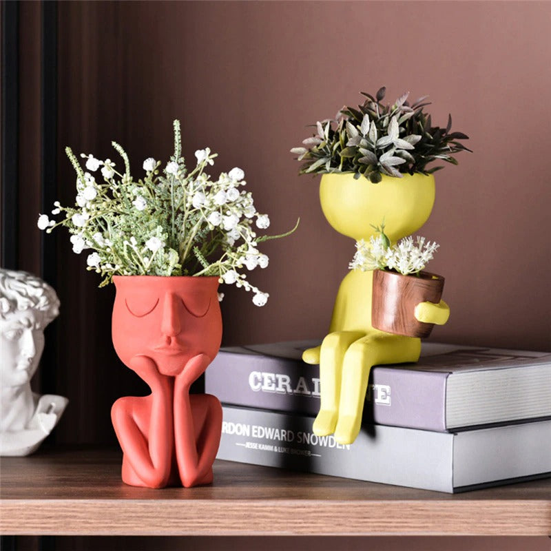 MiniLeaf Pot de Succulente en Céramique – Jolie Petite Jardinière