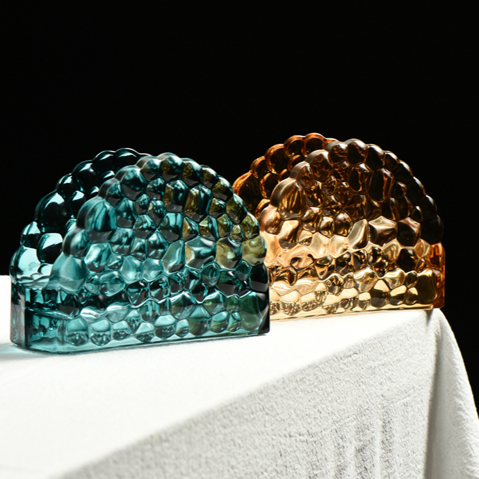 ÉléganceNap – Support de service élégant en verre