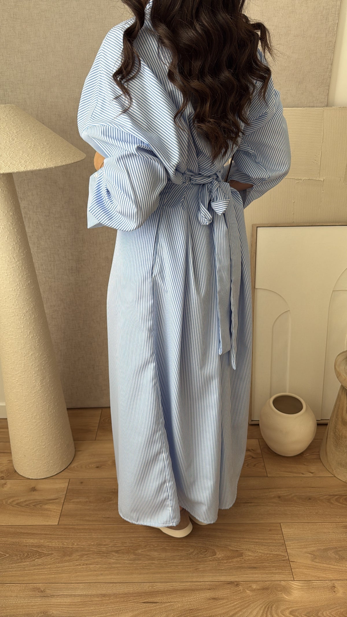 Elowen - Robe Chemise Longue à Manches Longues