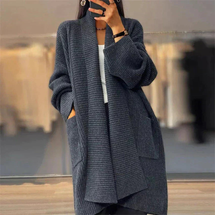 Laura | Veste cardigan longue et confortable pour femmes