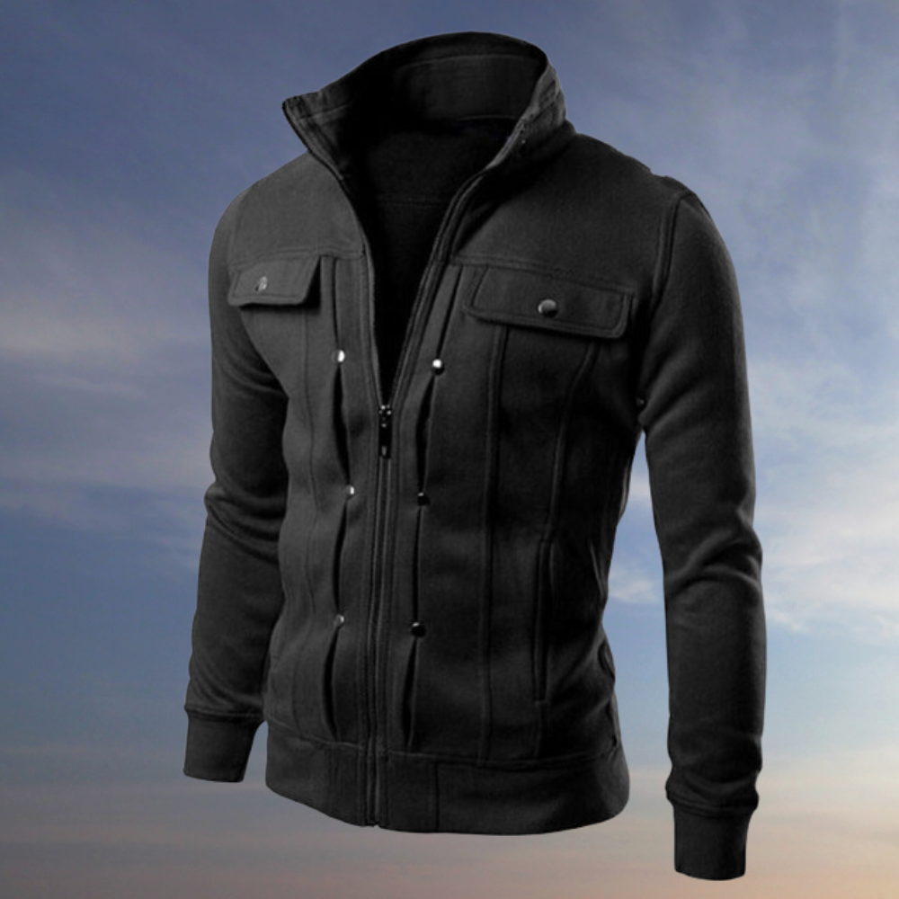 Veste zippée Luke avec col montant