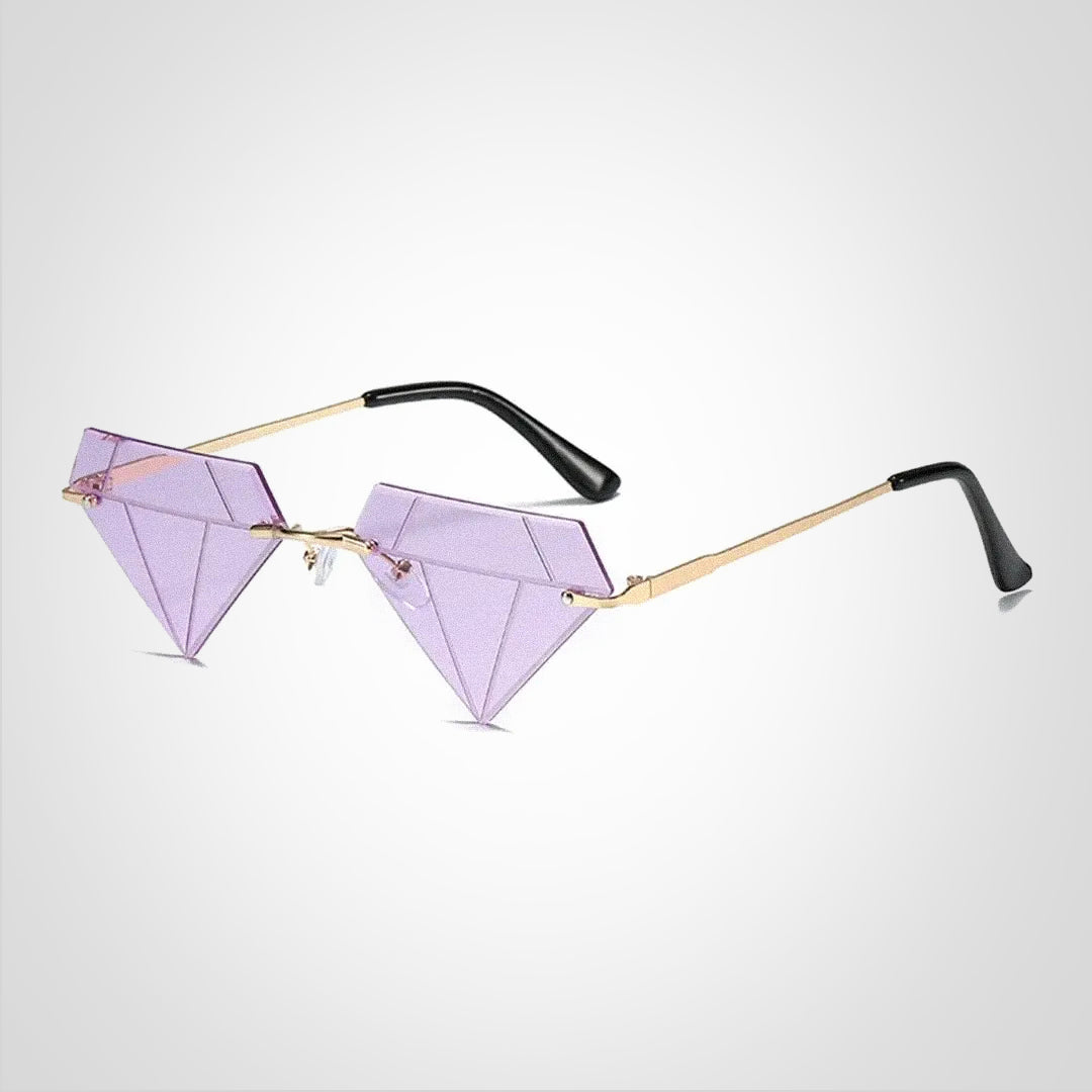 Lunettes de soleil en forme de diamant Clara avec protection UV400 – Design élégant et moderne