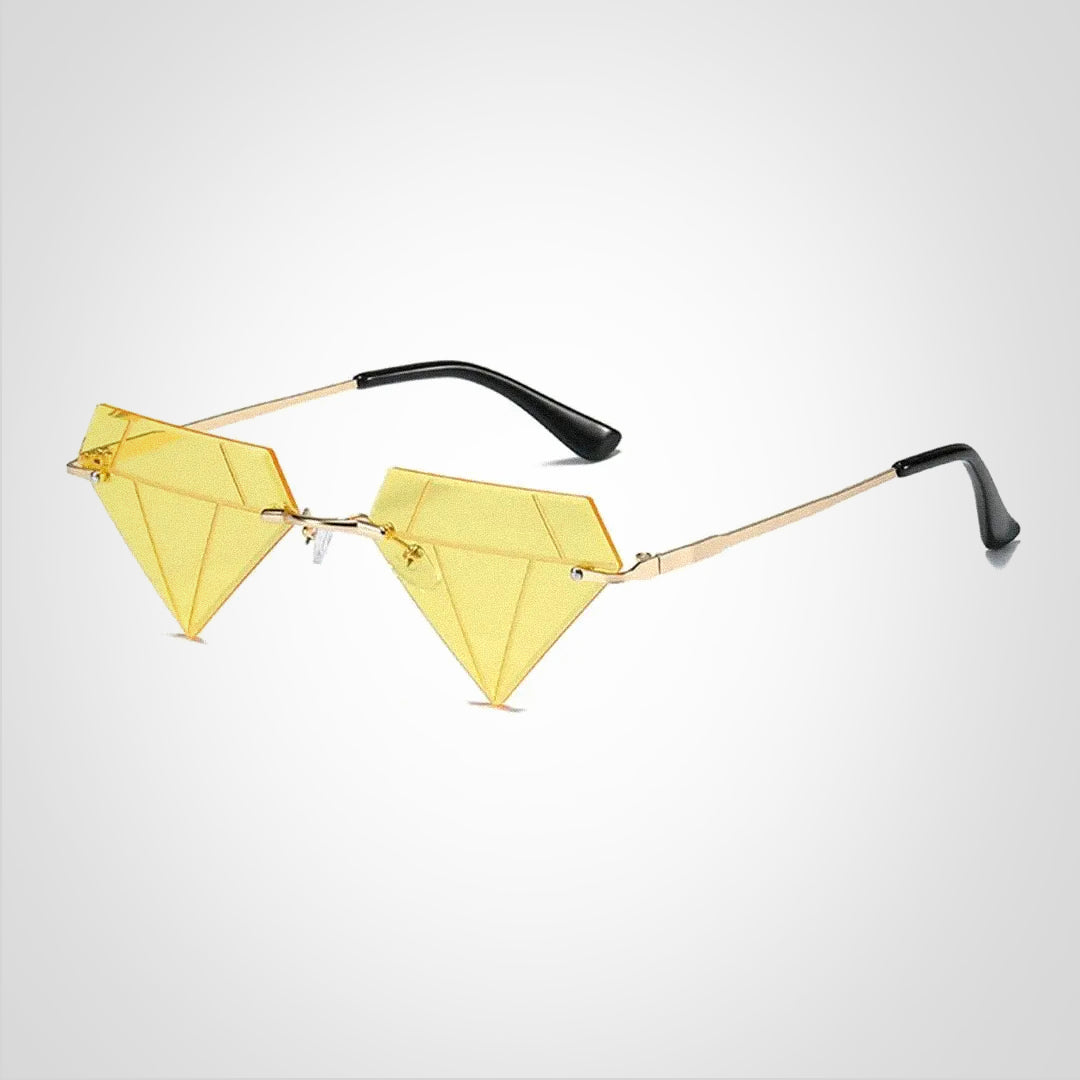 Lunettes de soleil en forme de diamant Clara avec protection UV400 – Design élégant et moderne