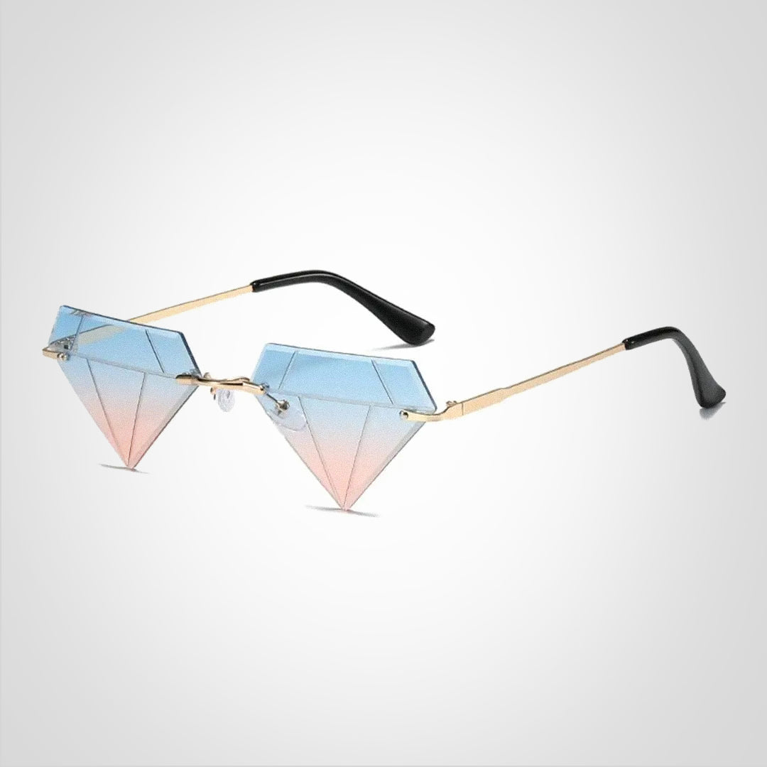 Lunettes de soleil en forme de diamant Clara avec protection UV400 – Design élégant et moderne