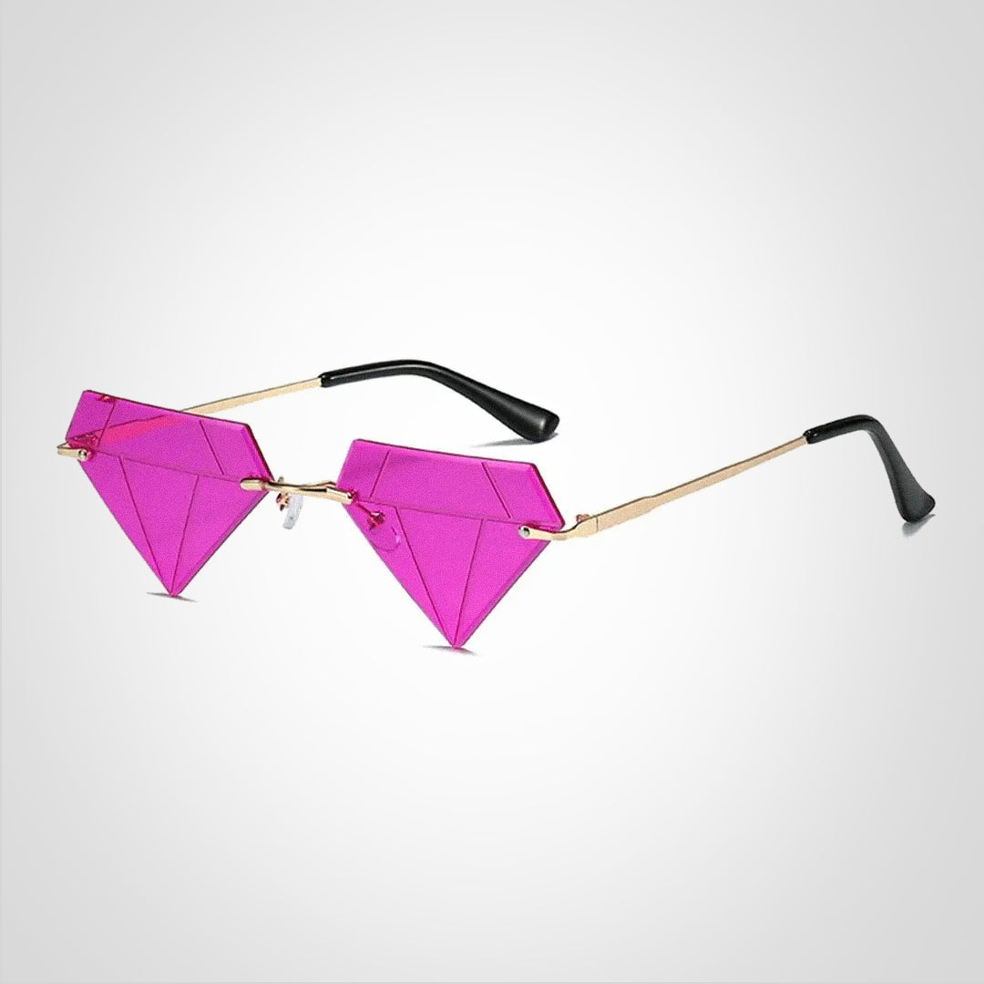 Lunettes de soleil en forme de diamant Clara avec protection UV400 – Design élégant et moderne