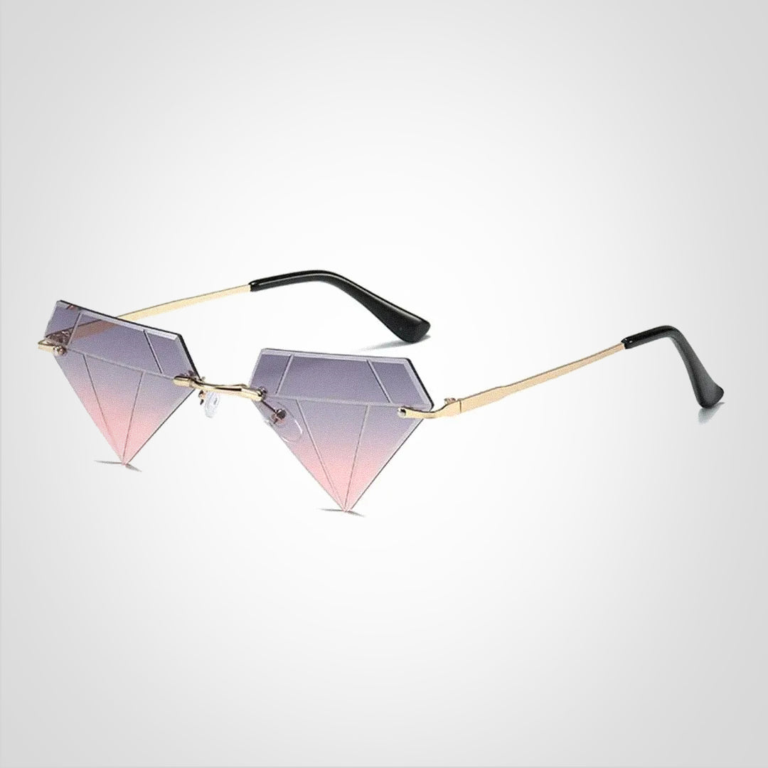 Lunettes de soleil en forme de diamant Clara avec protection UV400 – Design élégant et moderne