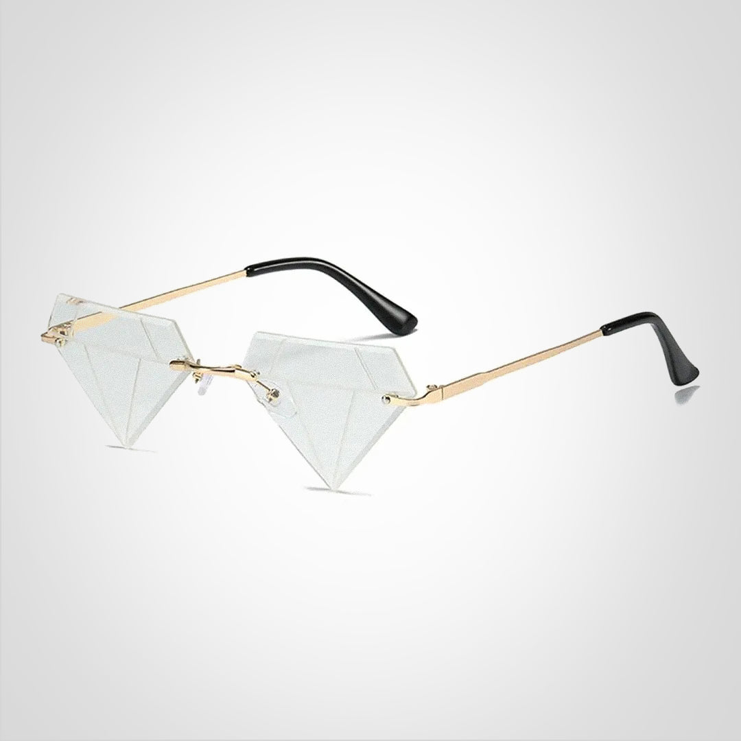 Lunettes de soleil en forme de diamant Clara avec protection UV400 – Design élégant et moderne