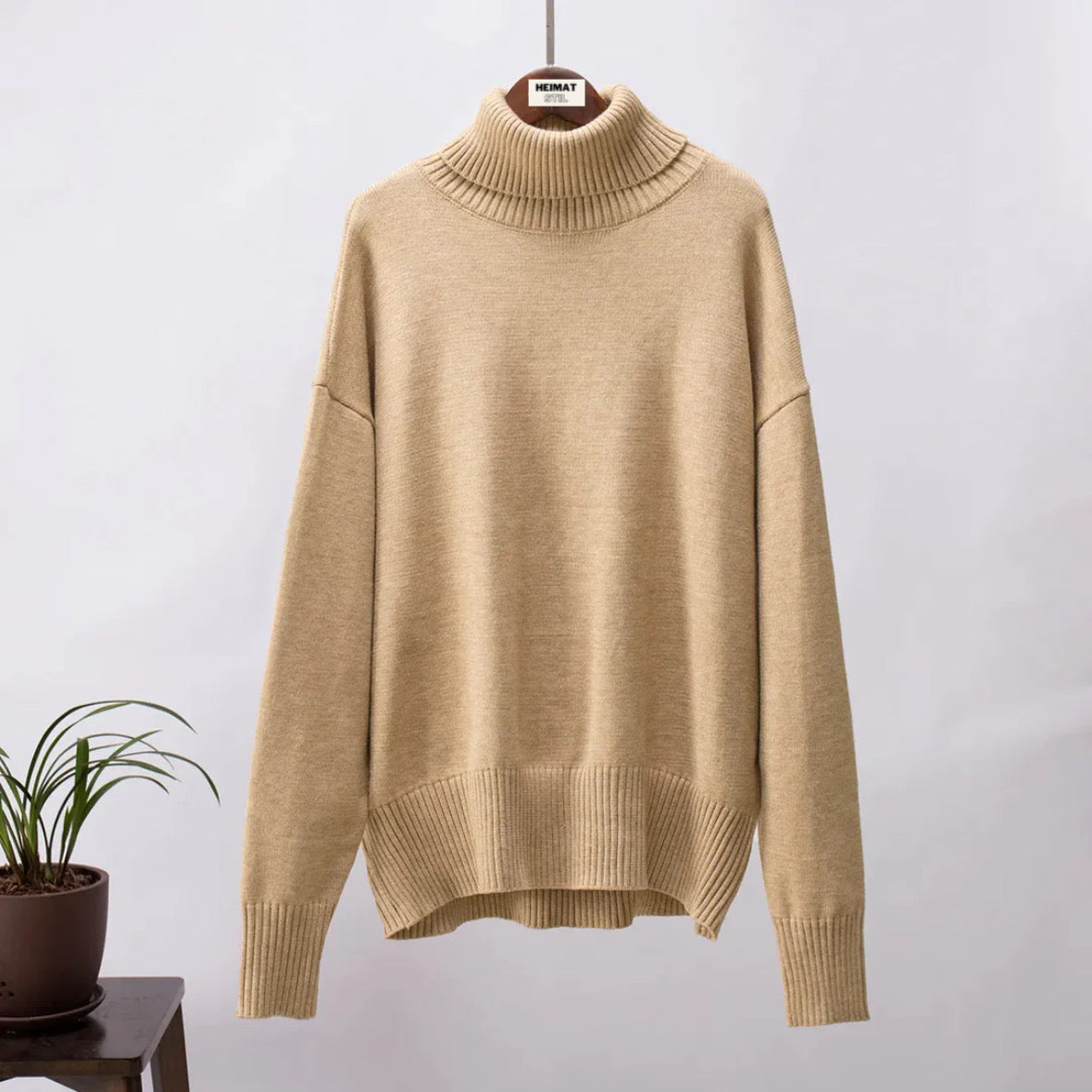 Sweater Turtleneck Doux et Confortable pour Femmes