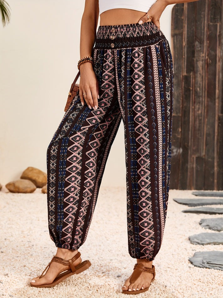 Ivy | Pantalon imprimé Boho confortable et tendance