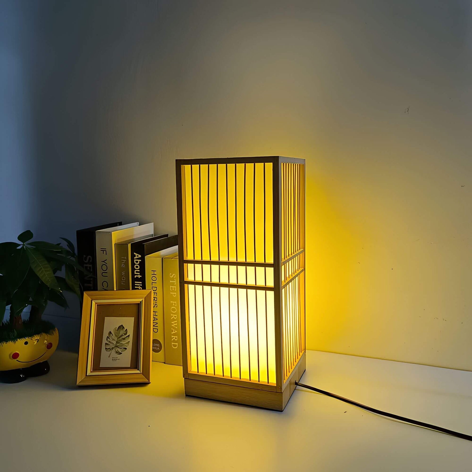 ZenGlow Lampe de Bureau LED Inspirée par le Japon – Design Unique avec Lumière Chaude