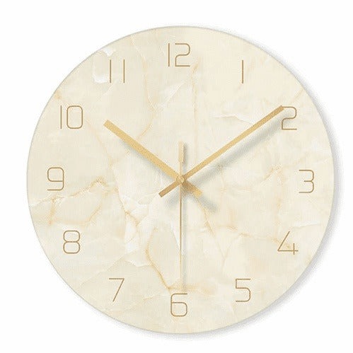 Horloge décorative élégante Marbelle – Design stylé en effet marbre