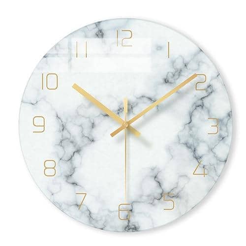 Horloge décorative élégante Marbelle – Design stylé en effet marbre