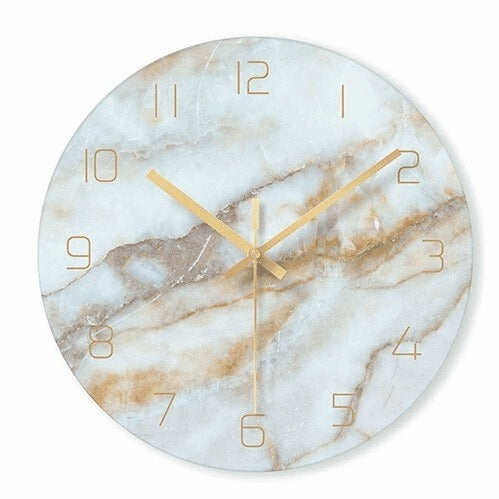 Horloge décorative élégante Marbelle – Design stylé en effet marbre