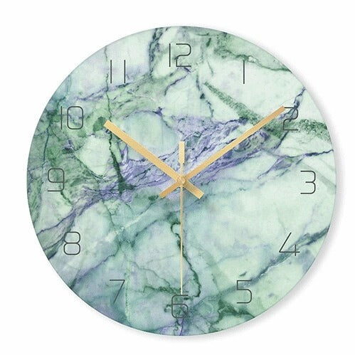 Horloge décorative élégante Marbelle – Design stylé en effet marbre
