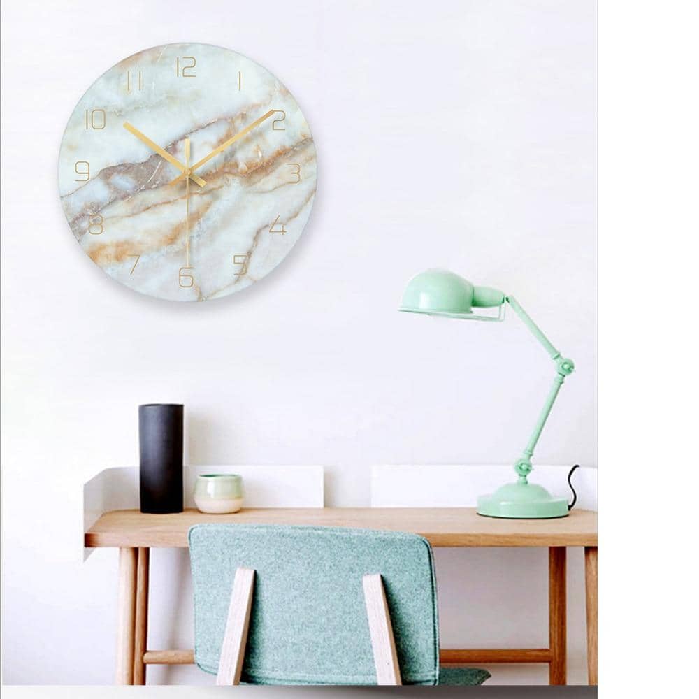 Horloge décorative élégante Marbelle – Design stylé en effet marbre
