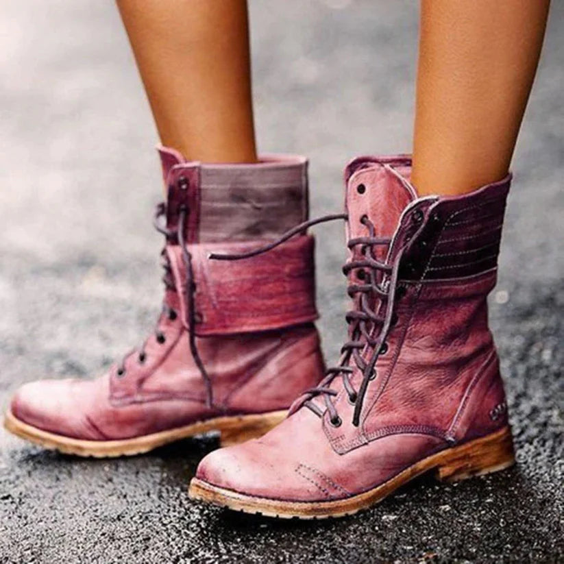 Bottes modestes Laura avec lacets