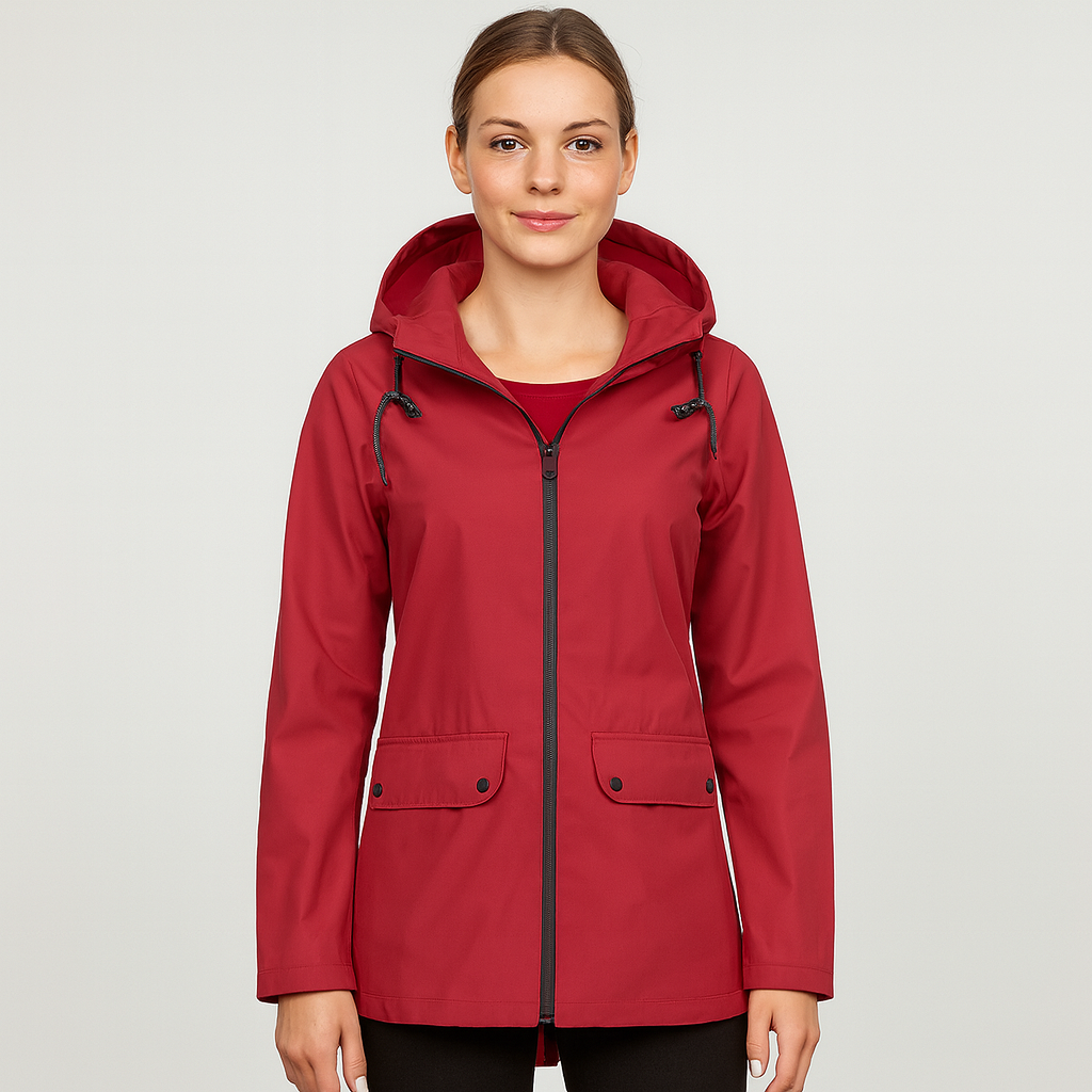 Elisabeth | Sophistique veste à capuche imperméable