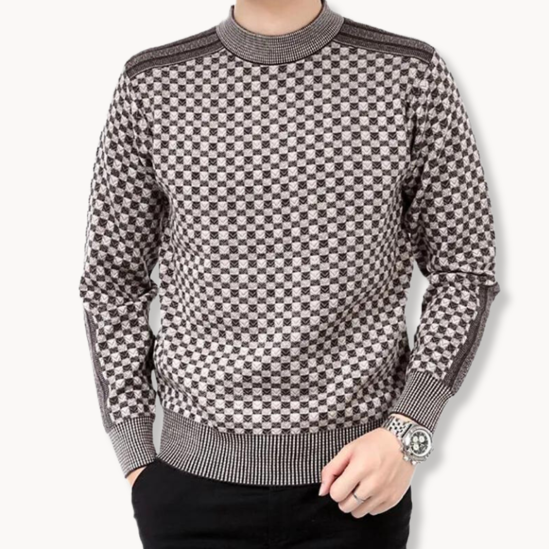 Pull classique à motif Oliver