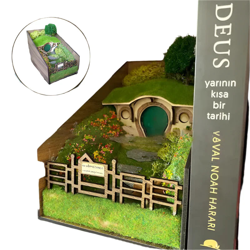 MiniScape Support de Livre – Supports de Livre Décoratifs Artisanaux avec Design de Micro Paysage