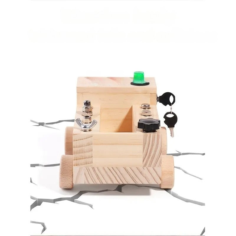 Table d'activités – Jouet Montessori interactif avec lumière LED et kit d'outils