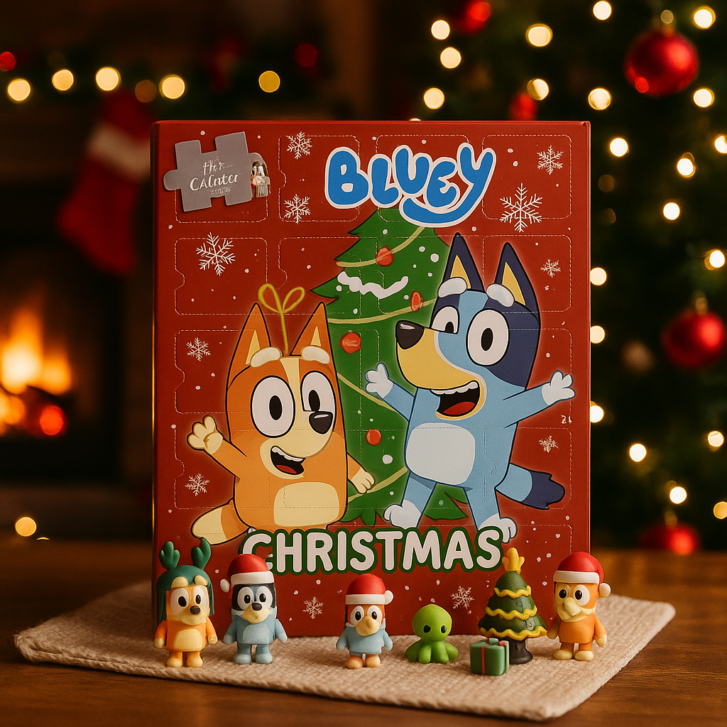 Compte à rebours festif | Calendrier de l'Avent de Noël en cartoon