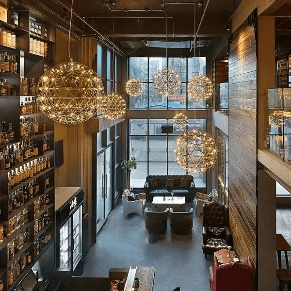 OrbaGlow - Lustre sphérique moderne avec design multi-lumières