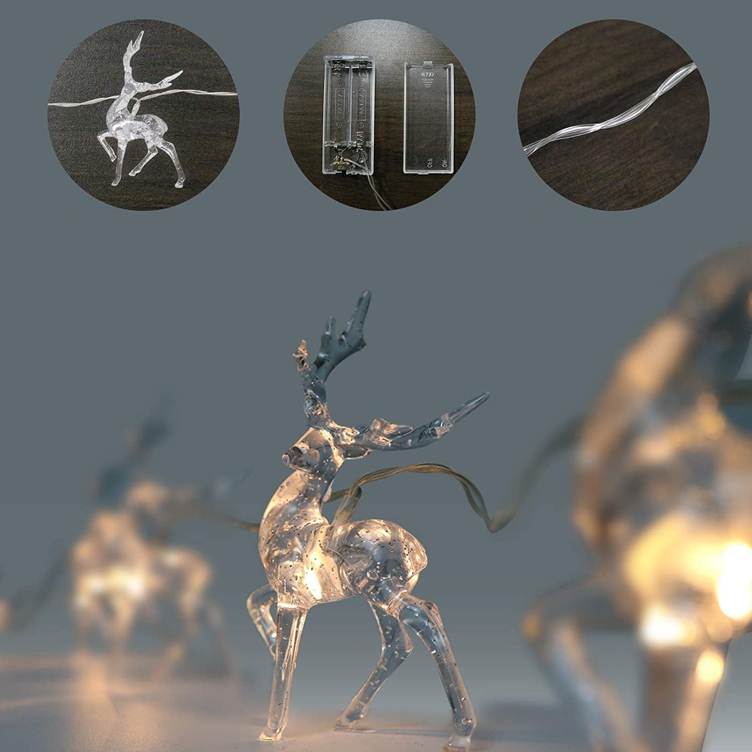 Reindeers - LED-lumières de Noël pour rennes