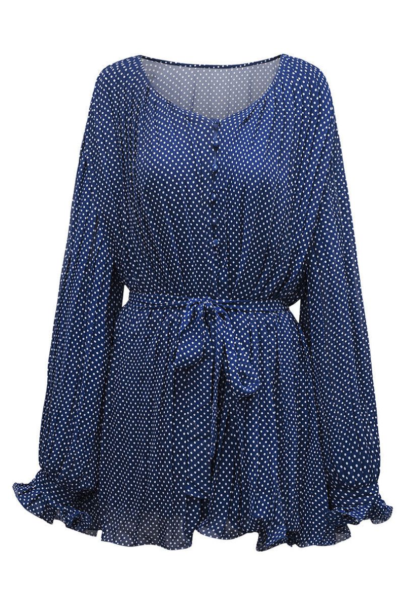 Miriam - Élégante robe mini plissée avec ceinture à la taille