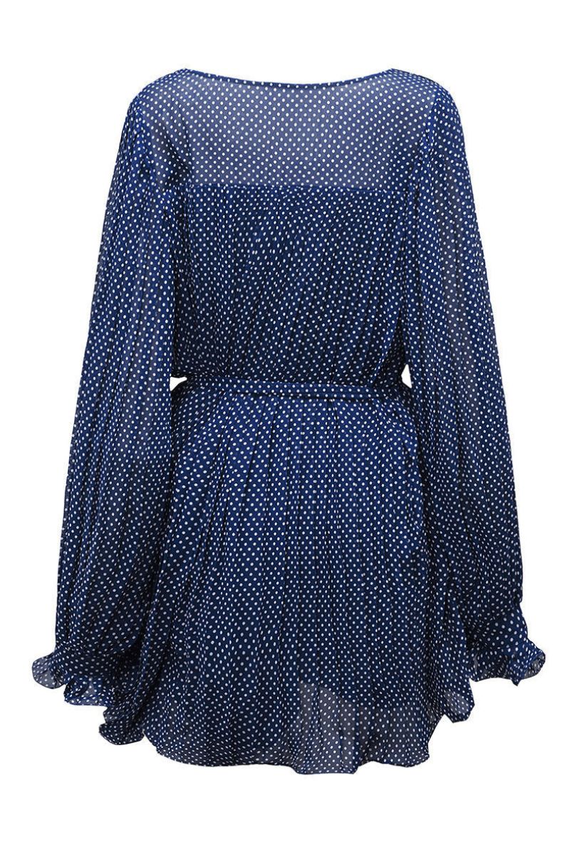 Miriam - Élégante robe mini plissée avec ceinture à la taille